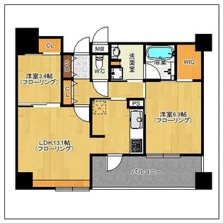 エンクレスト博多PREMIER【1006号室】の間取り