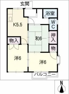 メゾン・カフェオーレ【2階】の間取り