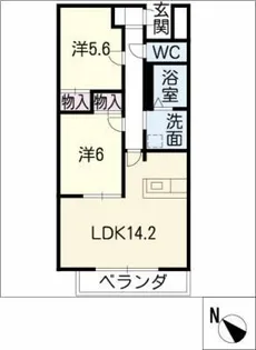 ラベール音聞山【3階】の間取り
