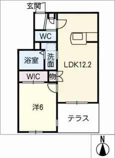 ルミナス神田【1階】の間取り