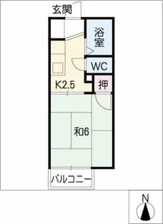 ジュネス名東【2階】の間取り