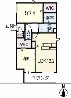 Bellevue T【2階】の間取り