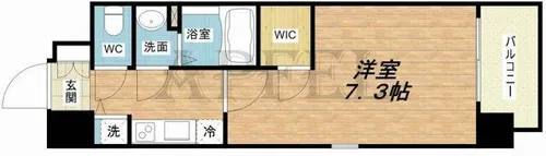 エスリード大阪城PREMIER【2階】の間取り