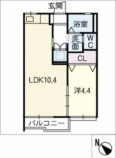 メゾン稲垣B【2階】の間取り