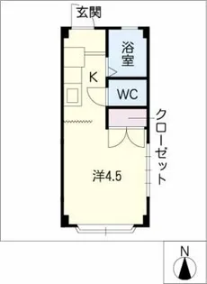 サンハイツ長坂A棟【2階】の間取り
