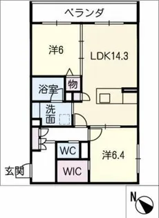 エクセレントラックA【2階】の間取り