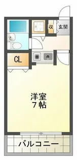 エスコートパレス【1階】の間取り