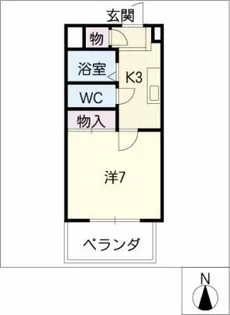 サンハイム【4階】の間取り