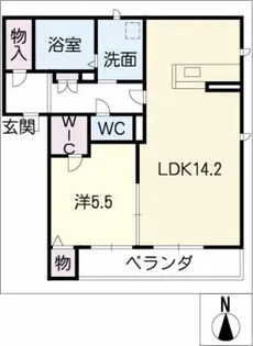 プレミアス上名古屋【2階】の間取り