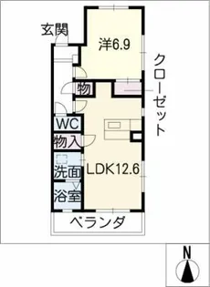 グリーン愛【3階】の間取り