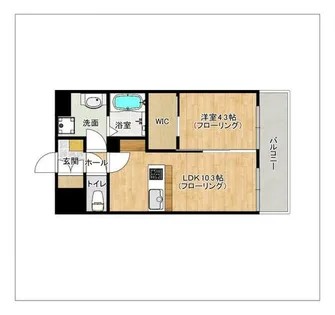 LIBTH春日原【704号室】の間取り