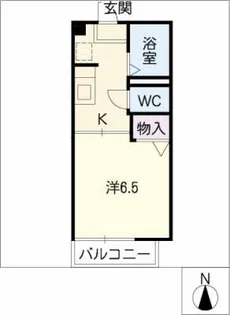 ウェスティ朝岡【2階】の間取り