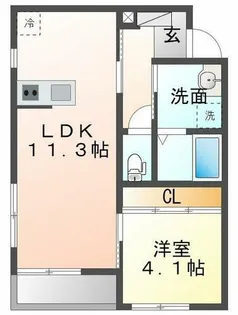グリーンハイツM【101号室】の間取り