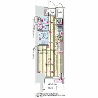 CREST TAPP新栄【12階】の間取り