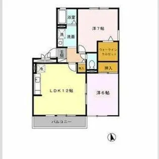 グロース レイ A【203号室】の間取り