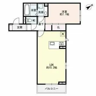 GRAND AGUN(グランド アグン)【3階】の間取り