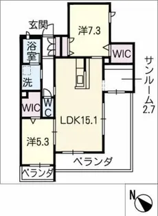 Aires tres(アイレス トレス)【3階】の間取り