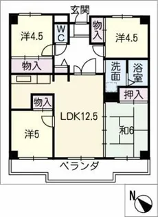 ナビライフ豊明ⅡA棟202号【2階】の間取り