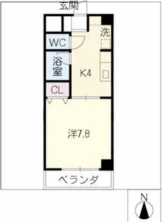 レジデンス川名山【3階】の間取り