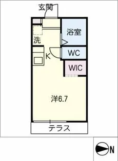 コーポ朝日【1階】の間取り