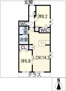ラファンテ【1階】の間取り