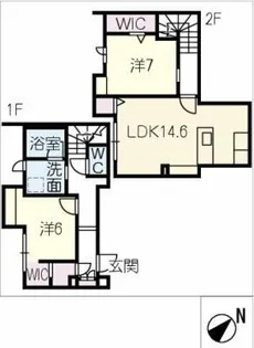 マ メゾン キュブス【1階】の間取り