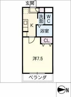 A・city柴田本通【4階】の間取り