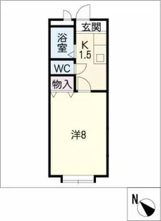 プランドールB【2階】の間取り
