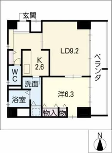 丸の内Terrace【6階】の間取り