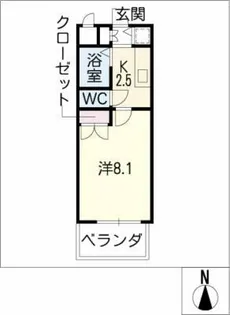 リエス伏見【6階】の間取り