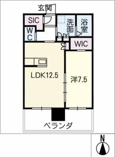 アトラスリベルタ名古屋錦【3階】の間取り