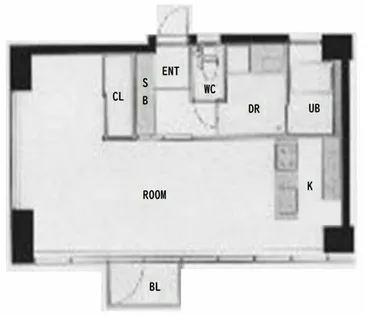 ドーマ島之内【8階】の間取り
