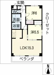 サンヒルズ石塚【2階】の間取り