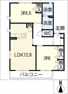 ルミエール高師 C棟【1階】の間取り