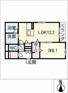 アパートメント藤沢【2階】の間取り