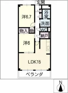 セントクレアージュ【5階】の間取り