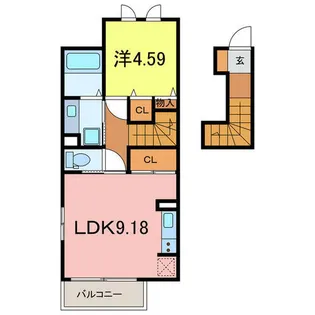 Living西岡崎【2階】の間取り
