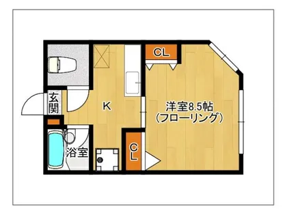 ポートサイド港【102号室】の間取り