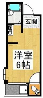 1Rの間取り画像