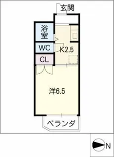 スクエア宿跡【5階】の間取り
