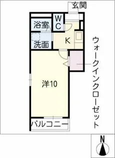 リゾ上石川【2階】の間取り