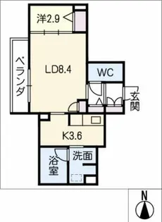 GRAND LE BOIS【1階】の間取り
