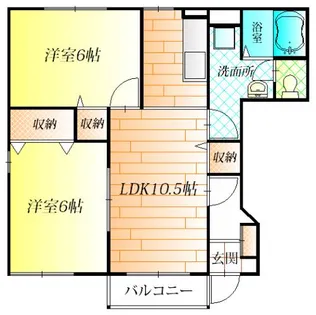 アクロスⅠ【1階】の間取り