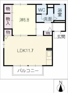 メゾンR&AⅤ【1階】の間取り