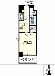 リラ出来町【703号室】の間取り