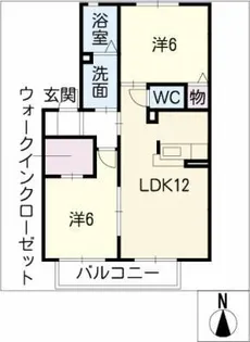 ルミエールK【2階】の間取り
