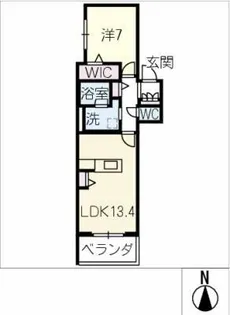 フェリクス桜山【2階】の間取り