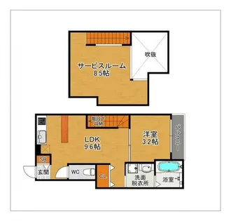 DreamStage姪浜Bouquet(ブーケ)【202号室】の間取り