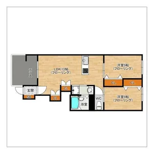 Lino’a青葉【101号室】の間取り