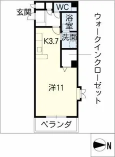 プランドールADACHI【3階】の間取り